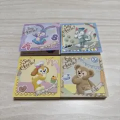 ダッフィーフレンズ　メモ帳 4冊セット