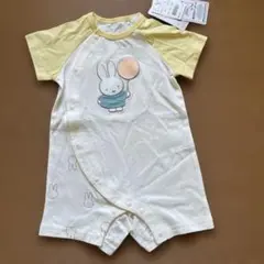 新品未使用ミッフィ　ロンパース イエロー