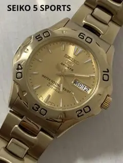 【美品】セイコー 5 スポーツ 自動巻き【7S36-00A0】【稼働品】メンズ セイコー SEIKO 5 スポーツ 23石 7S36-00A0 自動巻式 ホワイト