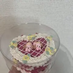 みよし洋菓子店 ハート型ピンクケーキ 小物収納ボックス