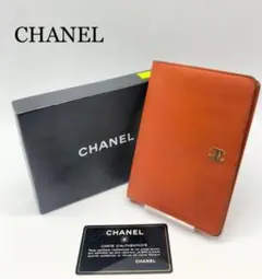 CHANEL シャネル ブランド オレンジ 折り財布 ココマーク メンズ