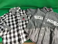 【100】ワスク　シャツ2枚セット
