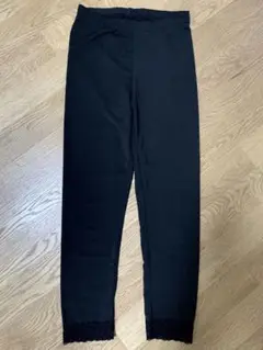 【美品】レギンス　レース　黒