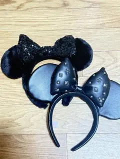 ディズニー ブラックカチューシャ 2点セット