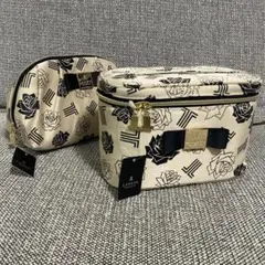 -LANVIN- ランバンサンプルポーチセット ベージュ 黒