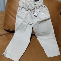 新品未使用)GAP KIDS 110cmウエストリボン付きパンツ！定価3990円