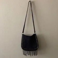 ショルダーバッグ フリンジショルダー アイレットショルダー レトロ
