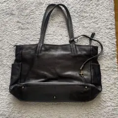 HANDS ORIGINAL ブラック 本革 トートバッグ