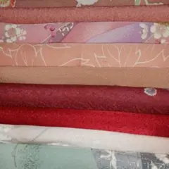 赤系 ピンク系のハギレ