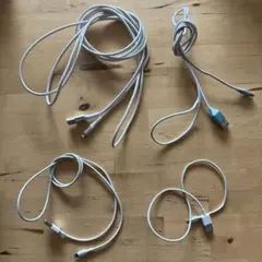 USB Lightningケーブル 4本セット ホワイト