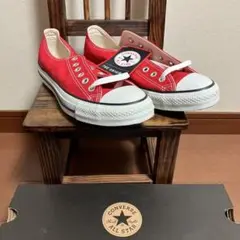 【コンバース】25.5cm オールスター　レッド
