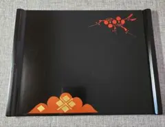 【未使用】漆塗　お盆　天然木　秀衡塗　岩手県　民芸品