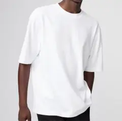 UNIQLO エアリズムコットンオーバーサイズTシャツ 白 Lサイズ