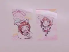 ちろぴの トレーディングクリアカード 2枚セット ぴの