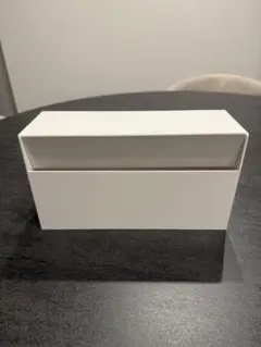 ホワイト 蓋付き収納ボックス