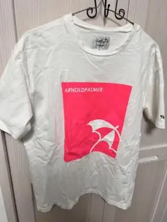 ARNOLD PALMER Tシャツ M ホワイト/ピンク