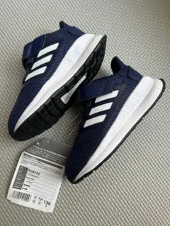 新品未使用 adidas ネイビー スニーカー 13cm
