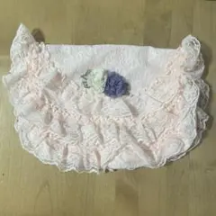 【新品未使用】下着入れ　旅行　ポーチ　フリル　ピンク