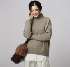 ★UNTITLED★新品★ カシミヤウールハイネックニットプルオーバー