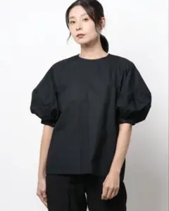 N.O.R.Cボリュームスリーブブラウス黒 12,100円