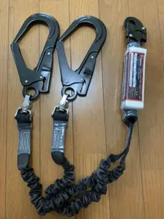 新規格 ダブルランヤード 椿モデル 軽量アルミ製 ランヤード ダブル ブラック
