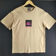 アウトドアや登山に☆【CAMP7 】ベージュ Tシャツ　サイズМ