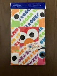 セサミストリート エルモ フェイスタオル 約34×75cm、新品未使用