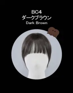 PINK AGE ソフトフルバング (モースト原糸) BC4 ダークブラウン
