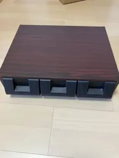 昭和レトロ カセットケース ダークブラウン