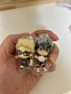 でふぉフィグ！ハイキュー‼︎烏野高校キーホルダー 影山&月島セット