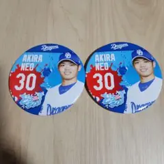 中日ドラゴンズ どらポジ応援 缶バッジくじ 根尾昂 2個セット