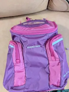 美品　mont-bell Twin Pocket Pack 20　赤紫