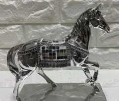 値下げしました‼️ 当日発送✨　シルバーホース 馬 置き物 オブジェ　インテリア