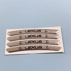 レクサス　LEXUS ステッカー　ホイールステッカー　リムカスタム　4枚シルバ