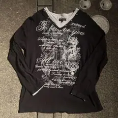 00s archive grunge ロングTシャツ　punk y2k 平成