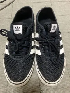adidas メッシュスニーカー 黒/白