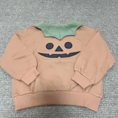 ハロウィン　カボチャ　トレーナー　120