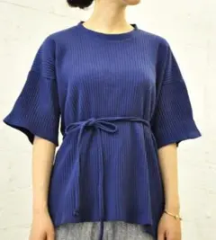 Baserange SHAW TEE 半袖T ネイビー M ベースレンジ