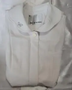 Hanae Mori 白衣 Mサイズ 蝶刺繍