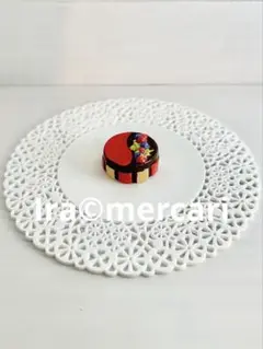 チョコレートのガトー　フェーブ　フェーヴ　フランス製　ミニチュア　陶器　ケーキ