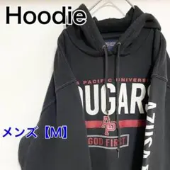YAS20【US輸入】JANSPORT　パーカー【メンズM】長袖　黒色