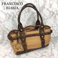 FRANCESCO BIASIA ハンドバッグ クロコ型押し