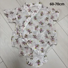 甚平　ミニー　ディズニー　女の子 60 70.