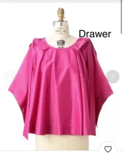 ドゥロワー ショルダーリボンブラウス Drawer 希少
