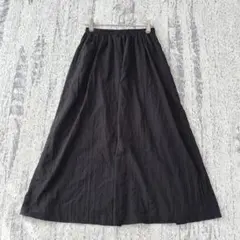良品 Aラインフレアスカート ウエスト総ゴム 楽ちん シンプル 無地 E5505