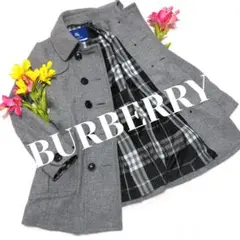 bk12. BURBERRY BLUE LABEL コート グレー サイズ38