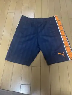 PUMA ネイビー オレンジ ハーフパンツ