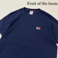 fruit of the loom フルーツ 刺繍ロゴ クルーネック Tシャツ