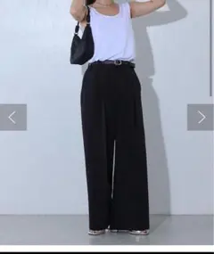 ストレッチイージータックワイドパンツ