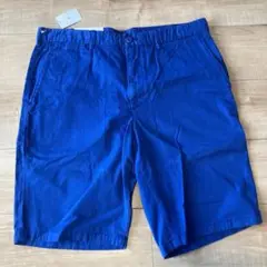 ユニクロ　チノ　ハーフパンツ　UNIQLO ショートパンツ　半ズボン　青　ブルー